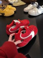 Atmosphere 여성용 독일 트레이닝화 진짜 가죽 봄 신스타일 내부 높이 증가 부드러운 밑창 망고 머리 못생긴 귀여운 캐주얼 스포츠 포레스트 검프화