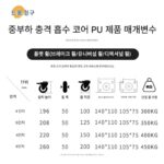 6인치 더블 스프링 충격 흡수 휠 5인치 레드 고탄성 폴리우레탄 트랙션 8인치 고성능 하중 지지 4인치 유니버셜 셸프 휠 - 이미지 2