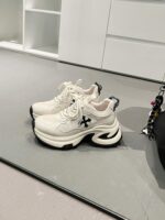 [십자가꽃 강력추천] 삼촌 키 7.5CM 증가 두꺼운 밑창 아빠화 여성 2025 스포츠 캐주얼화 - 이미지 2