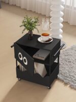 원래 특허 디자인 큰 눈 트롤리 이동식 사이드 테이블 사이드 캐비닛 재미있는 간식 보관 캐비닛 - 이미지 4