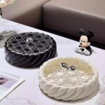 세라믹 밀봉 과일 접시 거실 가정용 커피 테이블 고급 과일 접시 간식 디스플레이 접시 말린 과일 보관 상자 사탕 상자 - 이미지 4