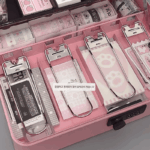 금전등록기 상자 돼지 저금통 데스크탑 보관 상자 대용량 어린이 홈 보관 상자 잠금 저축 상자 데스크탑 장식품 - 이미지 4