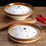 멜라민 드라이 아이스 트레이 상업용 크리에이티브 구식 핫팟 반찬 곱창 지방 쇠고기 안심 슬라이스 특수 트레이 오리 내장 접시 식기 - 이미지 3