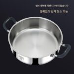 리벳 없는 국그릇 316 스테인리스 식품등급 가정용 두꺼운 대용량 조리용 냄비 유도 밥솥 특수 핫팟 냄비 - 이미지 4