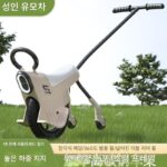 아기 산책을 위한 보조바퀴가 달린 부모-자녀용 유니사이클, 야외 놀이 캠핑 카트, 가벼운 여행용 어린이 유모차