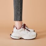 여성용 두꺼운 밑창 아빠화 2025년 봄 신스타일 Ankola 레드 핫 스타일 레트로 키높이 소형 캐주얼 스포츠화 - 이미지 4