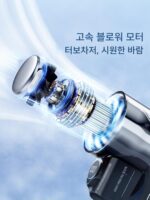 FARADAY Faraday 고속 핸드헬드 팬 폭력 팬 투명 메카 팬 디지털 디스플레이 100단 팬 - 이미지 2