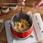 일본 카랄리 카랄리 프라이팬 304 스테인리스 스틸 필터 가정용 프라이팬 아티팩트 튀김 냄비 우유 - 이미지 2