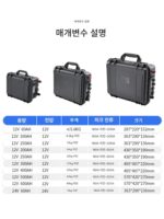 12V16V24V36V48V60V 휴대용 고출력 리튬 배터리 인버터, RV 스톨 캠핑용 - 이미지 5