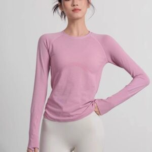 [빅토리아] 속건성 통기성 요가 타이츠 슬리밍 스포츠 긴팔 러닝 피트니스 의류 여성용