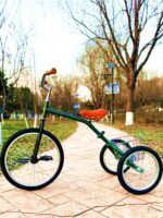 신상 성인 레저 아웃도어 접이식 자전거 삼륜차 레트로 라이트 운동차 네트 셀러브리티 워킹 쇼핑차