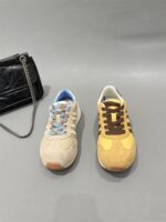 매트 가죽 레트로 Dexun 여성용 슈즈 2025년 봄 신상 컬러 매칭 가볍고 두꺼운 밑창 캐주얼 스포츠 슈즈 Forrest Gump 슈즈 - 이미지 2