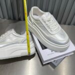 유럽 ​​정품 가죽 두꺼운 밑창 흰색 신발 여성 2025 봄 새로운 스타일 키 큰 캐주얼 스포츠 신발 다용도 플랫폼 신발 트렌디 신발 - 이미지 5