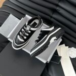 소가죽버전 ~ 샤넬스타일 25C 두꺼운 밑창 캐주얼 스니커즈 초봄 신상 라운드 투 레이스업 컬러블로킹 다재다능 스포츠화 - 이미지 3