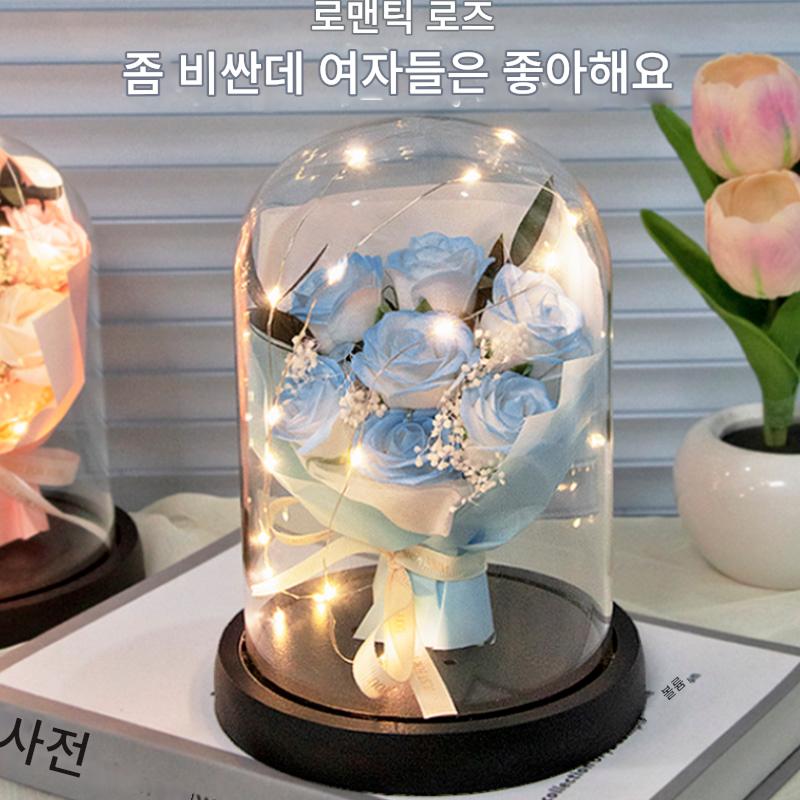 main_877642752069_0 여자아이를 위한 생일선물, 여자친구 친구에게 보내는 새해선물, 아내에게 보내는 발렌타인데이 선물, 사랑을 표현하기 위한 실용적이고 작은 영원한 꽃 꽃다발 - 이미지 1