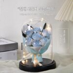 여자아이를 위한 생일선물, 여자친구 친구에게 보내는 새해선물, 아내에게 보내는 발렌타인데이 선물, 사랑을 표현하기 위한 실용적이고 작은 영원한 꽃 꽃다발 - 이미지 4