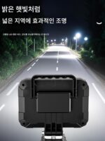 전동 공구, 캠핑, 유지 관리, 낚시, 야외 건설 현장 조명, 작업 램프에 적합한 충전식 리튬 배터리가 장착된 고강도 휴대용 랜턴 - 이미지 2