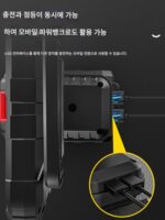 전동 공구, 캠핑, 유지 관리, 낚시, 야외 건설 현장 조명, 작업 램프에 적합한 충전식 리튬 배터리가 장착된 고강도 휴대용 랜턴 - 이미지 5