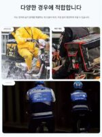 테이크어웨이 라이더를 위한 특별 방수 핸드폰 가방, 폭우를 막아주는 스탠드를 놓을 수 있는 충전식 방수 핸드폰 케이스, 음식 배달 유물 - 이미지 4