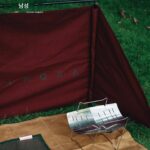 LHOKAbasic 소형 BC 어레이 커튼 야외 캠핑 방풍 윈드쉴드 질감 불타는 불 휴대용 소형 요리 - 이미지 2