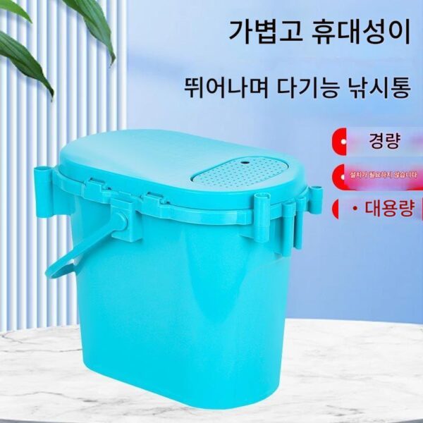 2-in-1 낚시상자 의자 소형 중형 낚시상자 생선 보관상자 두꺼워진 낚시통 휴대용 통 살아있는 물고기 통에 앉을 수 있음