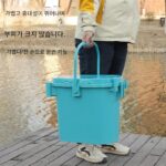 2-in-1 낚시상자 의자 소형 중형 낚시상자 생선 보관상자 두꺼워진 낚시통 휴대용 통 살아있는 물고기 통에 앉을 수 있음 - 이미지 4