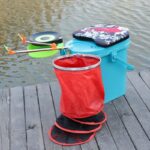 2-in-1 낚시상자 의자 소형 중형 낚시상자 생선 보관상자 두꺼워진 낚시통 휴대용 통 살아있는 물고기 통에 앉을 수 있음 - 이미지 5