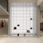 라이트 도어 잠금 장치가 있는 아크릴 신발장, 의류 매장 라이브 룸, 가방 액세서리, 의류 보관 디스플레이, 직접 판매 - 이미지 3