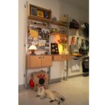 중년 풍구보드 랙 홈 거실 알루미늄 프로파일 현관 수납장 바다보드 디스플레이 디스플레이 책장 - 이미지 3