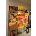 중년 풍구보드 랙 홈 거실 알루미늄 프로파일 현관 수납장 바다보드 디스플레이 디스플레이 책장 - 이미지 4