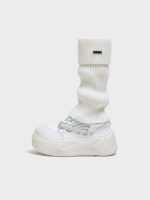 방원일기 FYSPR WiFi 시리즈 양말 두꺼운 밑창 흰색 신발 키 키우기 못생긴 귀여운 큰 머리 웨이브 빵 신발