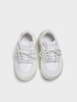 방원일기 FYSPR WiFi 시리즈 양말 두꺼운 밑창 흰색 신발 키 키우기 못생긴 귀여운 큰 머리 웨이브 빵 신발 - 이미지 4