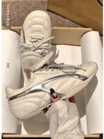 Dexun 여성용 신발 2025년 봄 신상품 여성용 신발 레트로 플랫솔 포레스트 검프 신발 플립업 캐주얼 스포츠 신발 흰색 신발