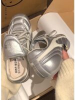 Dexun 여성용 신발 2025년 봄 신상품 여성용 신발 레트로 플랫솔 포레스트 검프 신발 플립업 캐주얼 스포츠 신발 흰색 신발 - 이미지 2