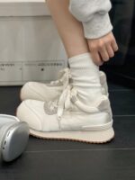 Ranyan 2025 봄 신상품 큰 머리 실크 다목적 Forrest Gump 여성용 신발 못생긴 귀여운 틈새 스포츠 캐주얼 신발 - 이미지 2