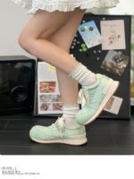 Ranyan 2025 봄 신상품 큰 머리 실크 다목적 Forrest Gump 여성용 신발 못생긴 귀여운 틈새 스포츠 캐주얼 신발 - 이미지 3