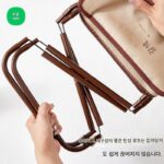 Ximan Home 고급 접이식 브라운 야외 곰 캠핑 피크닉 장비 미니 벤치 Maza 휴대용 소형 - 이미지 2