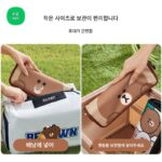 Ximan Home 고급 접이식 브라운 야외 곰 캠핑 피크닉 장비 미니 벤치 Maza 휴대용 소형 - 이미지 4