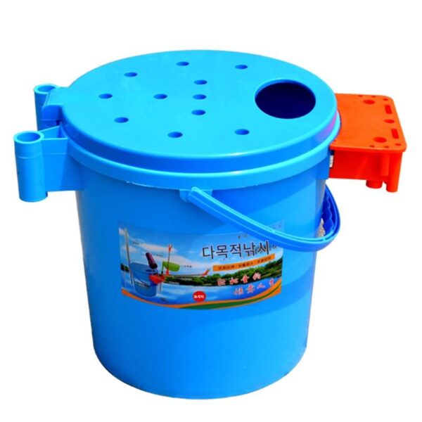 낚시 상자 낚시 양동이 다기능 좌석형 두꺼워진 낚시 양동이 낚시 의자 낚시 의자 낚시 양동이 물고기 보호 양동이 살아있는 물고기 상자 양동이