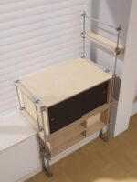 버치 오션 보드 베이 윈도우 수납장 수납장 베이 윈도우 베이 윈도우 책상 수납장 통합 침실에 놓임 - 이미지 3