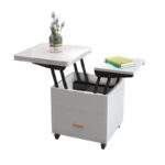 텔레스코픽 겸용 거실 식탁 들어올리고 변형 통합 가정용 접이식 소형 아파트 다기능 커피 테이블 들어올리기 - 이미지 5