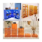 라이트 도어 잠금 장치가 있는 아크릴 신발장, 의류 매장 라이브 룸, 가방 액세서리, 의류 보관 디스플레이, 직접 판매 - 이미지 5