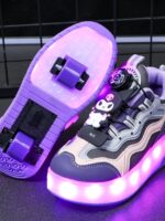 NEXT 브랜드 여아 롤러 슈즈 2025년 신작 봄 학생 롤러스케이트 발광 스케이팅 스포츠 패셔너블 슈즈
