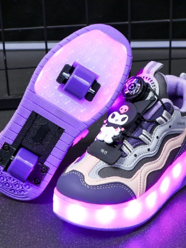 NEXT 브랜드 여아 롤러 슈즈 2025년 신작 봄 학생 롤러스케이트 발광 스케이팅 스포츠 패셔너블 슈즈