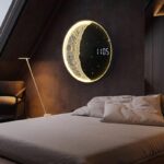 핫 3D 인터넷 셀럽 시계 3차원 릴리프 달 램프 복도 통로 램프 디지털 벽걸이 빛나는 장식 그림 - 이미지 5