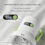 젠미 주스기 다기능 디지털 디스플레이 12개 블레이드 얼음 분쇄 가능 편리한 이중 커버 주스통 톤 버킷 대용량 - 이미지 4