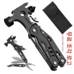 야외 다기능 도구 플라이어 콤비네이션 망치 접이식 칼 차량 창문 깨기 안전 망치 자동차 탈출 망치 발톱 망치