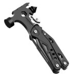 야외 다기능 도구 플라이어 콤비네이션 망치 접이식 칼 차량 창문 깨기 안전 망치 자동차 탈출 망치 발톱 망치 - 이미지 5