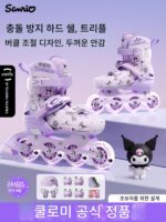 6~12세 초보자를 위한 조절 가능한 사이즈를 갖춘 여아 및 어린이용 Coolomi 롤러스케이트