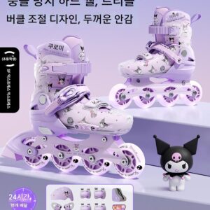 6~12세 초보자를 위한 조절 가능한 사이즈를 갖춘 여아 및 어린이용 Coolomi 롤러스케이트